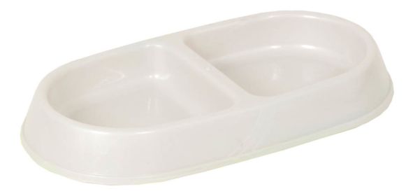 Petmate Lightweight Double Diner Dish Assorted 1ea/SM