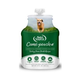 NutriSource Come-Pooch-A Broth Food Topper Turkey 12oz