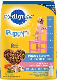 Pedigree Puppy Growth & Protection Dry Dog Food Chicken & Vegetable 1ea (size: 16.3Lbs)