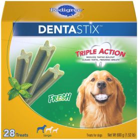 Pedigree DENTASTIX Dog Dental Treat Fresh 1ea (size: 28Ct)