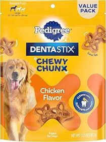 Pedigree Dentastix Chewy Chunx Dog Treat Chicken 1ea (size: LG)