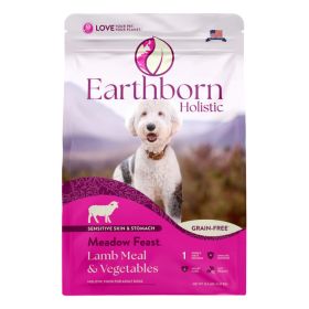 Earthborn Holistic Meadow Feast Grain-Free Dry Dog Food Lamb Meal & Vegetables (size: 12.5Lbs)