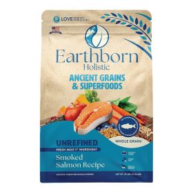 Earthborn Holistic Unrefined Ancient Grains & Superfoods Dry Dog Food Smoked Salmon (size: 25Lbs)