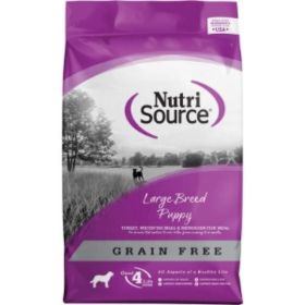 NutriSource Large Breed Puppy Grain Free Dry Dog Food Turkey (size: 12Lbs)
