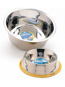 Spot Stainless Steel Mirror Finish Dog Bowl Silver, 1ea (size: 1 Pt)