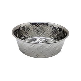 Spot CrissCross Stainless Steel NoSkid Dog Bowl 1ea (size: 32Oz)