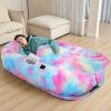 Human Dog Bed, Large Size Fits You and Pets, Washable Faux Fur Dog Bed for People Doze Off, Napping Orthopedic Dog Bed, Present Plump Pillow, Blanket
